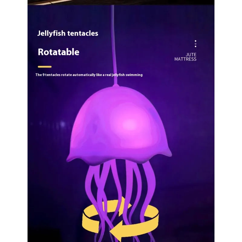 LumiFloat™ Jellyfish Lamp – USB Colorful Voice-Controlled