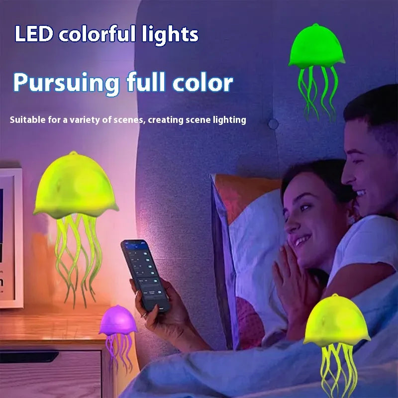 LumiFloat™ Jellyfish Lamp – USB Colorful Voice-Controlled