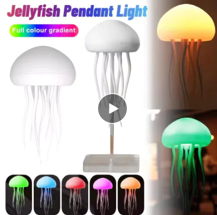 LumiFloat™ Jellyfish Lamp – USB Colorful Voice-Controlled